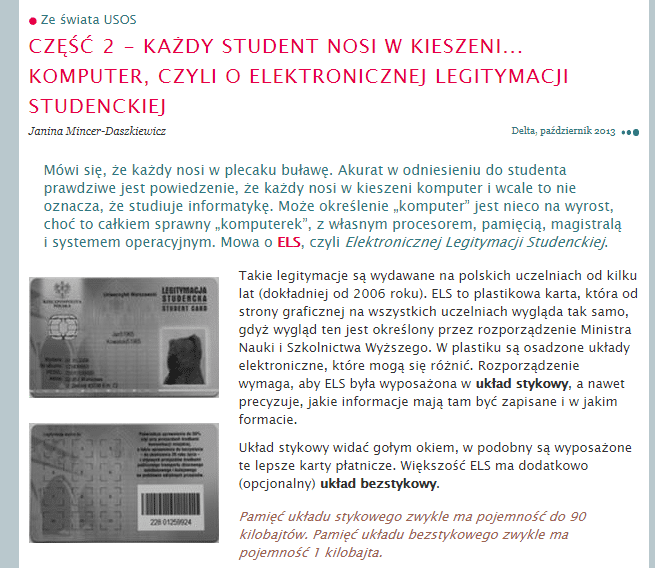 Weryfikacja legitymacji studenckiej